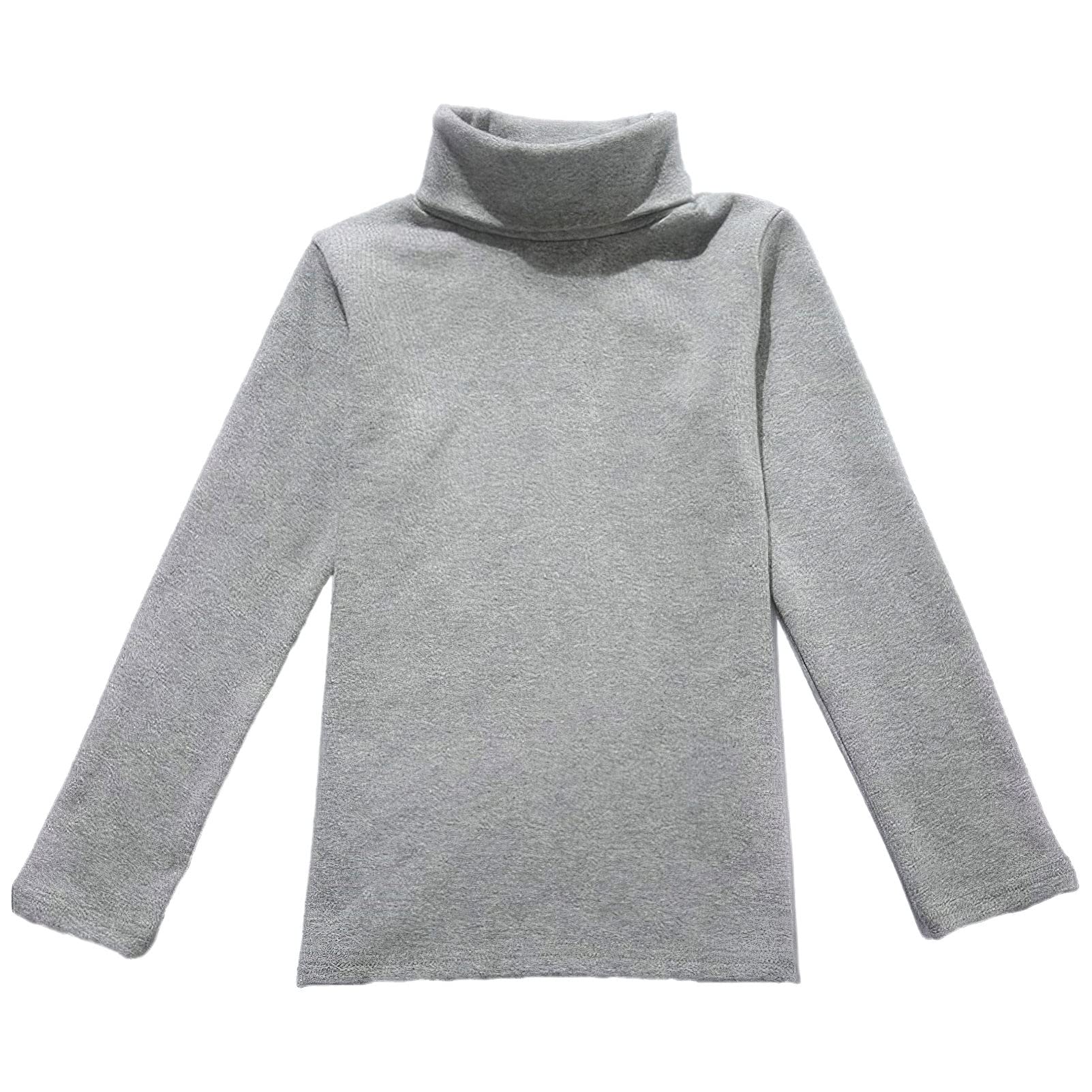 Conjunto de 3 piezas de camiseta térmica con cuello alto y manga larga elástica para niños y niñas