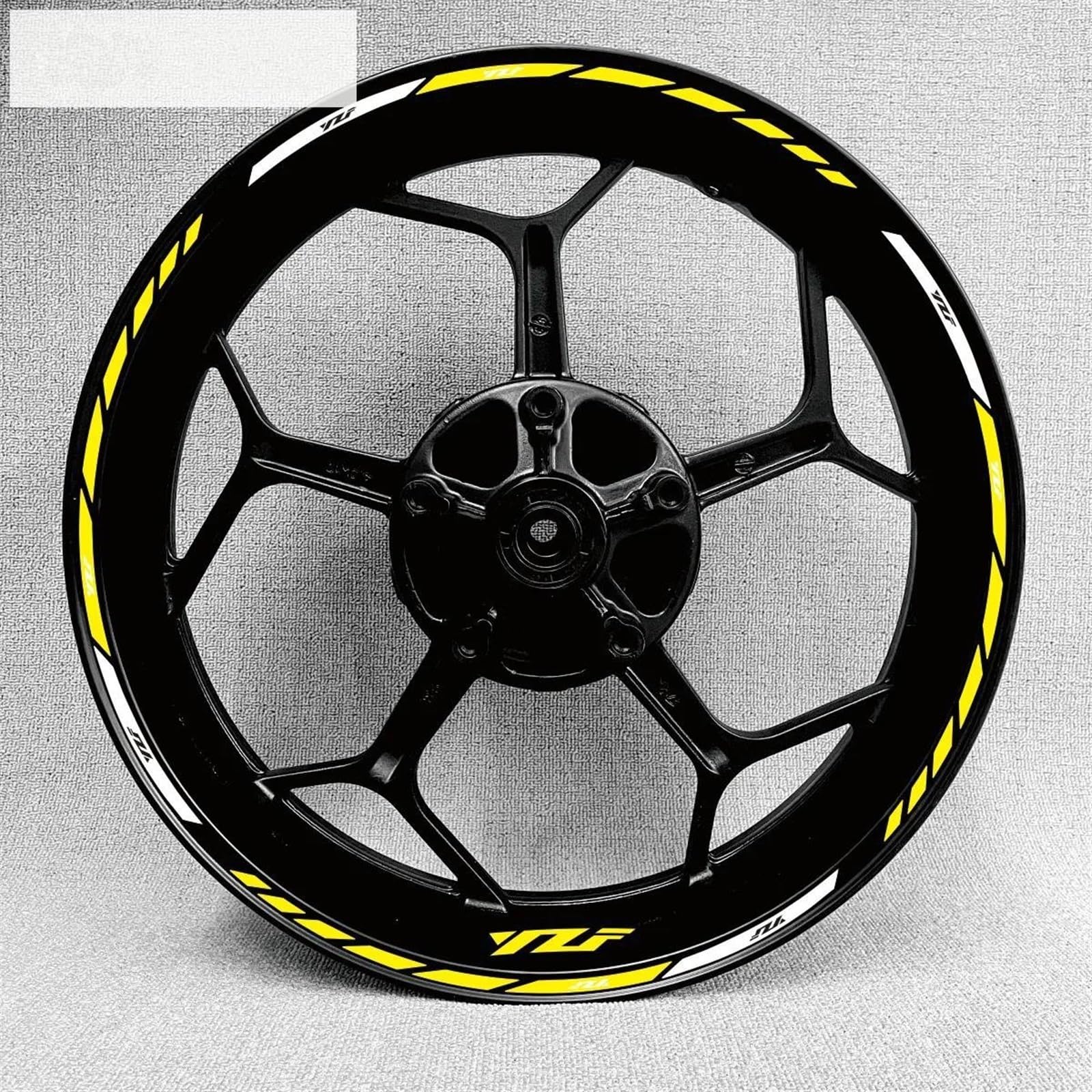 Motorcycle Wheel Sticker Stripe Reflective Rim for Yamaha R1 R15 R125 R6 R7 MT-09 MT09 MT07 MT10 Decorative(Color7)