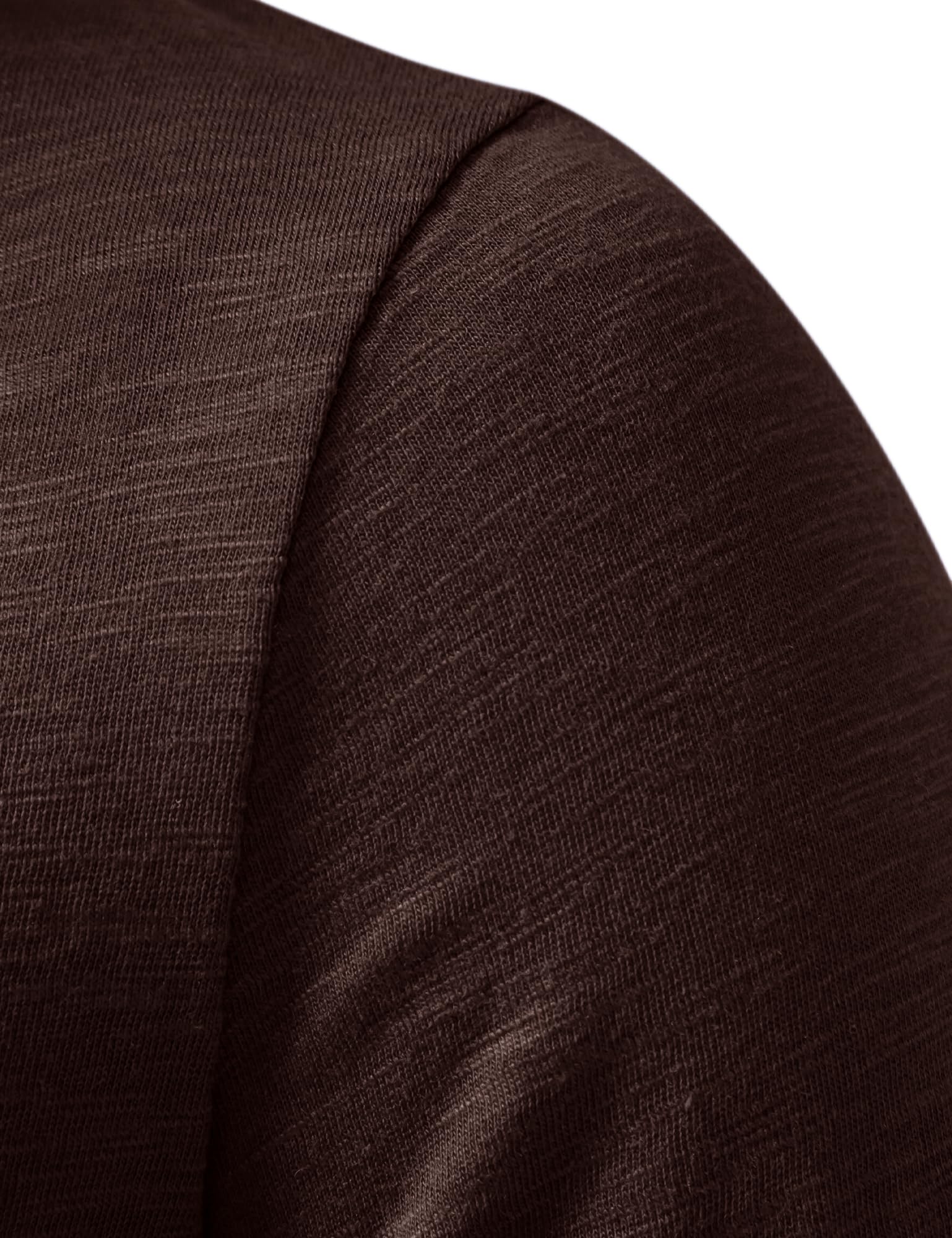 ZEROYAA PARKLEES - Camicia da uomo a maniche corte Henley, casual, elasticizzata, slim fit