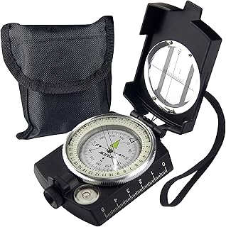 AOFAR Military Compass AF-4580 Lensatic Sighting Navigation, Waterproof and Shakeproof for Camping, Hiking, Hunting, Backpacking