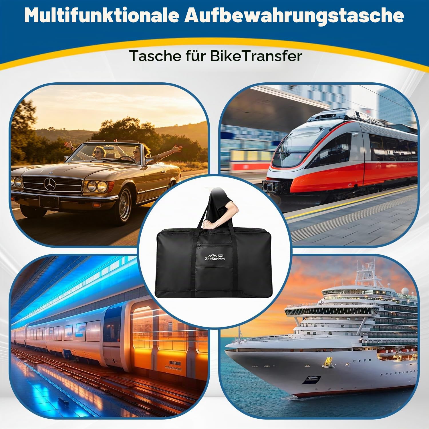 Fahrrad Transporttasche,29 Zoll MTB Rennrad Tasche, Fahrradtasche Flugzeug
