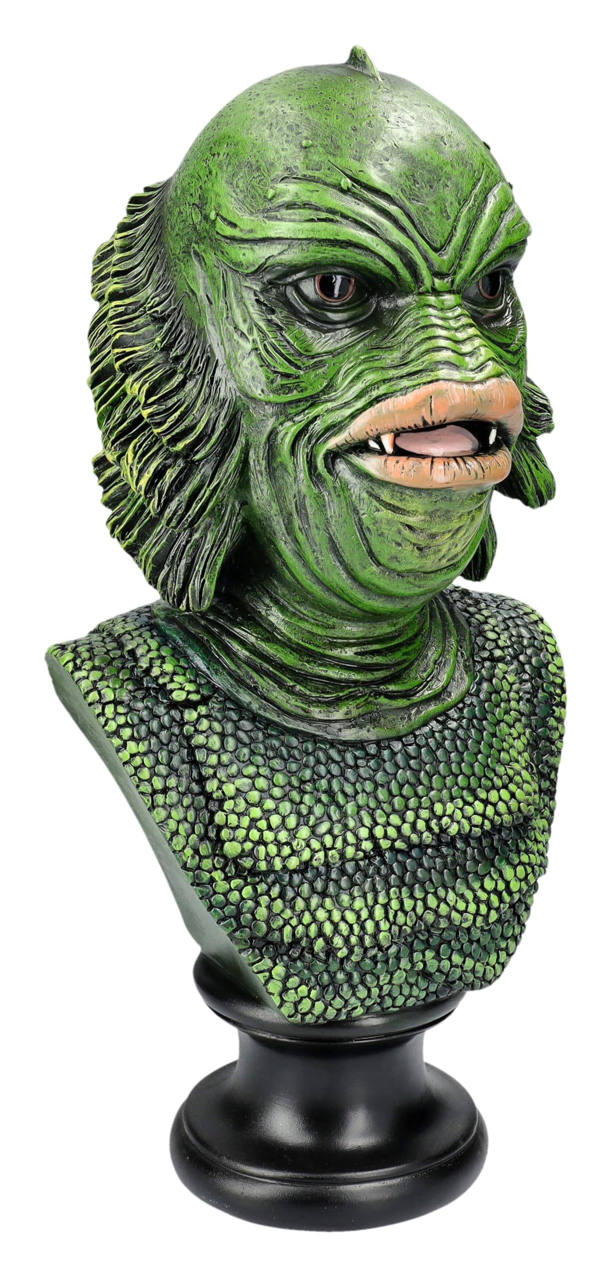 Figuren Shop GmbH Monster Büste Sumpfmonster – Handbemalte Horror-Figur aus Polyresin, Grusel-Deko & Fantasy-Skulptur, 36 cm Höhe