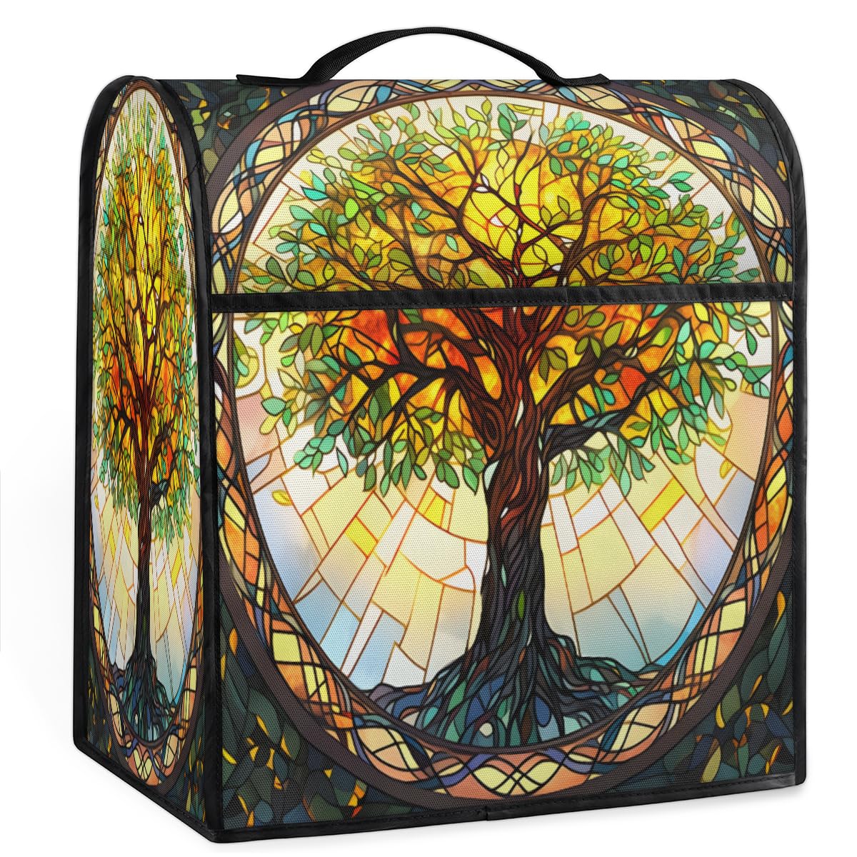 Coffee Maker Cover World Tree Kitchen Appliance Covers Small Appliance Covers Blender Cover Juicer Cover Dust Covers for Kitchen Appliances with Top Handle and Pockets,Washable,C379