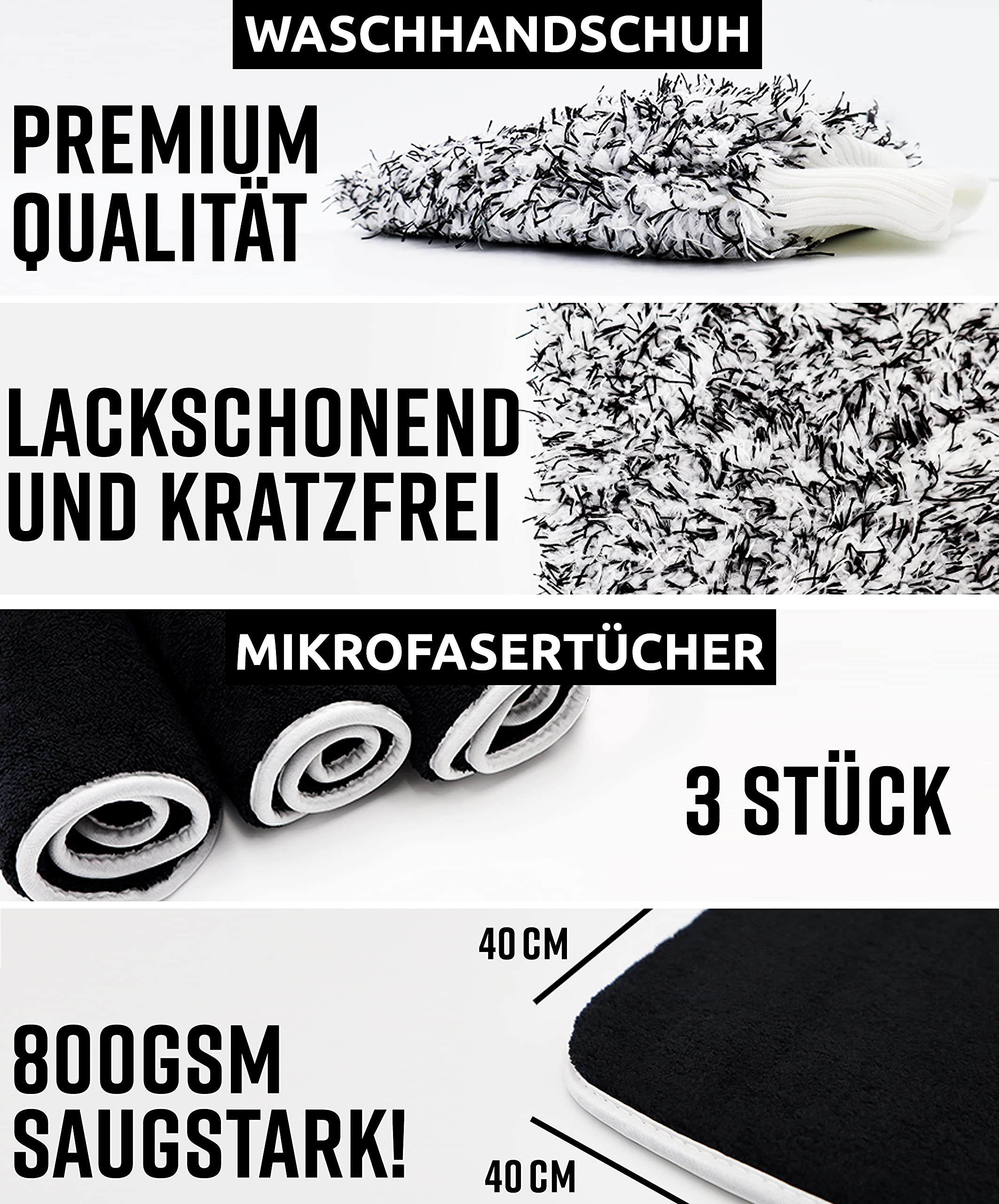 PREMIUM Fortgeschrittener Auto Reinigungsset [14 Teile]