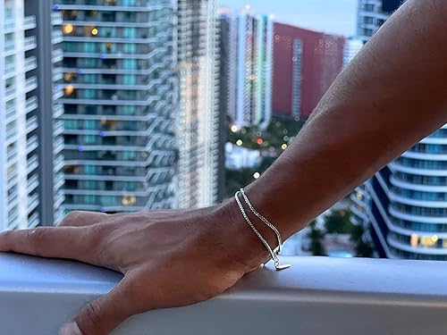 Miniatura 5 de Men's Bracelets - Bracelet for Men Unisize l Spanish (pulseras para hombres de plata), Alternative Sterling Silver Bracelets for Women and Men,