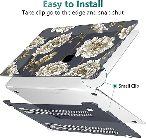 Miniatura 4 de May Chen Compatible con MacBook Air 2022 2021 2020 de 13 pulgadas M1 A2337 A2179 A1932, carcasa rígida de plástico con protector de pantalla y