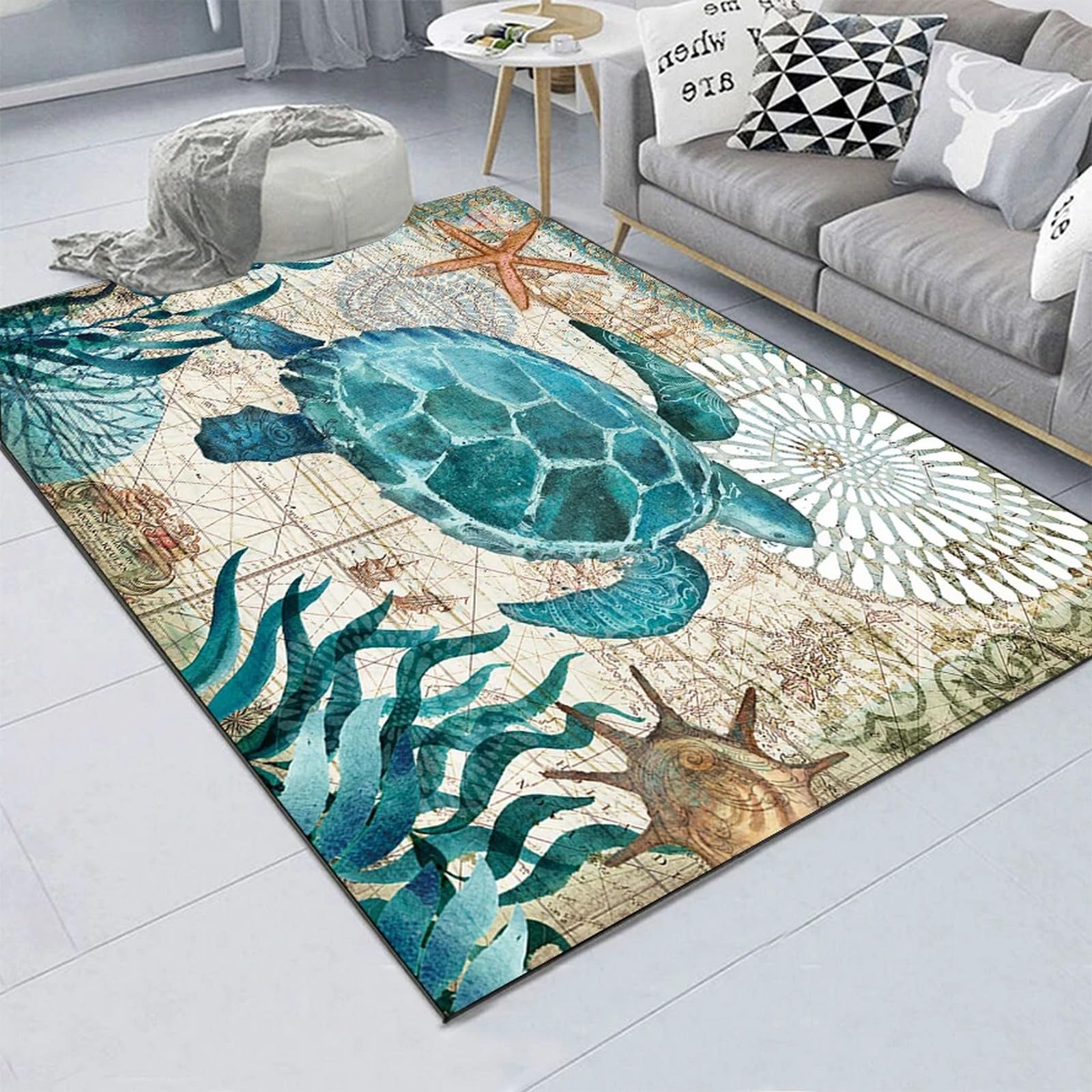 Tapis de zone antidérapant en flanelle 3D 120x160