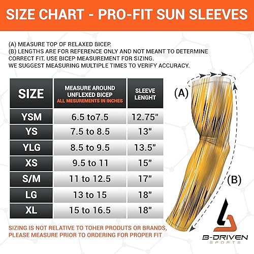Miniatura 10 de Cooling Compression Arm Sleeves for Men, Women, Youth Sports - UV Sun Protection & Tattoo Cover Up Forearm Sleeve - 1 Pair