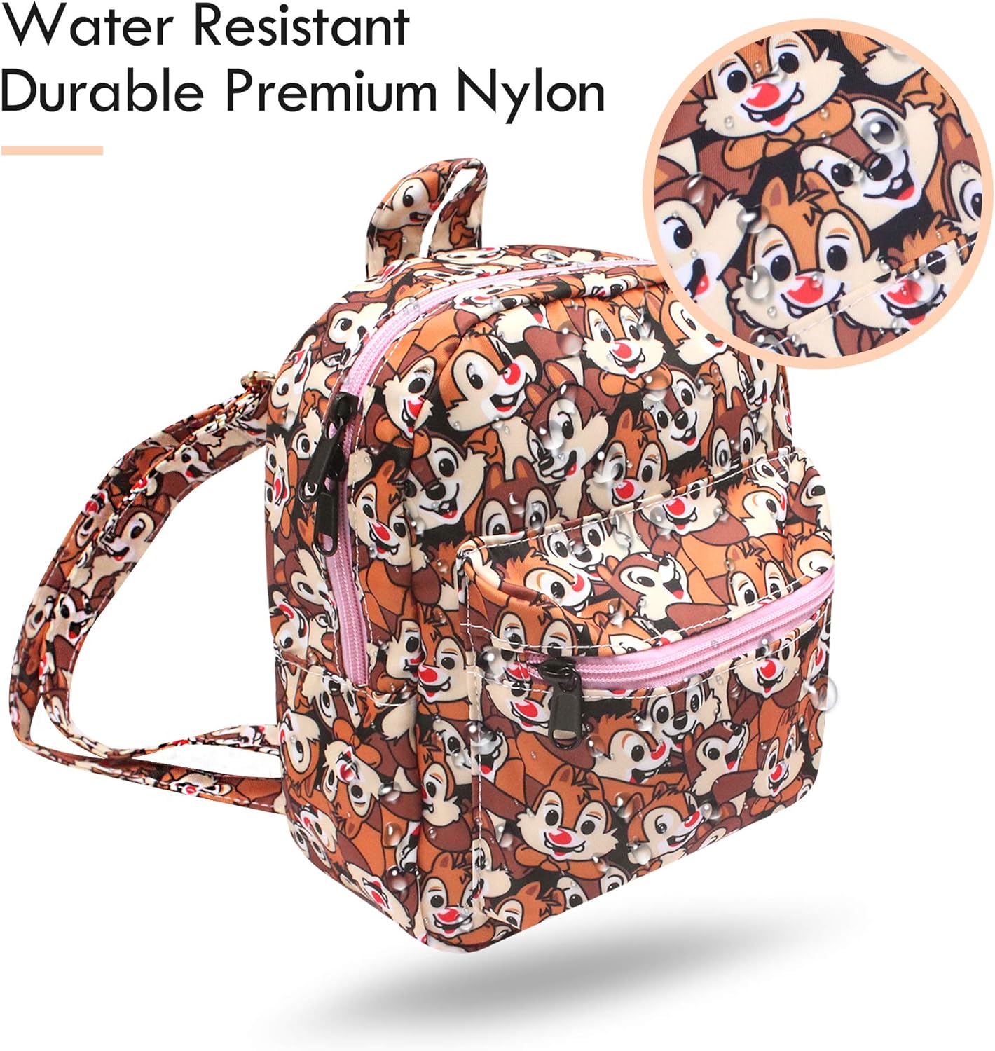 Cartoon Small Nylon Bag Multipurpose Causal Daypack for Travel Trip Shopping Tablet iPad Mini up to 8 inches