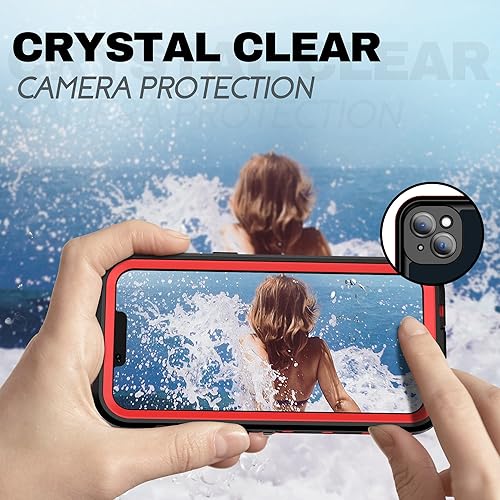 Miniatura 6 de BEASTEK Funda impermeable para iPhone 13 Mini, serie TRE a prueba de golpes, a prueba de polvo, IP68 con protector de pantalla integrado, funda