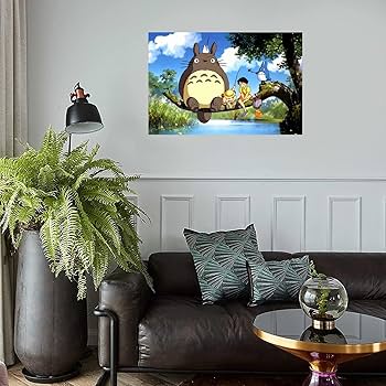 となりのトトロ ウォールアート 壁掛け ジブリ スタジオジブリ トトロ Amazon.co.jp: SUBCAI 日本アニメ となりのトトロ ポスター 宮崎