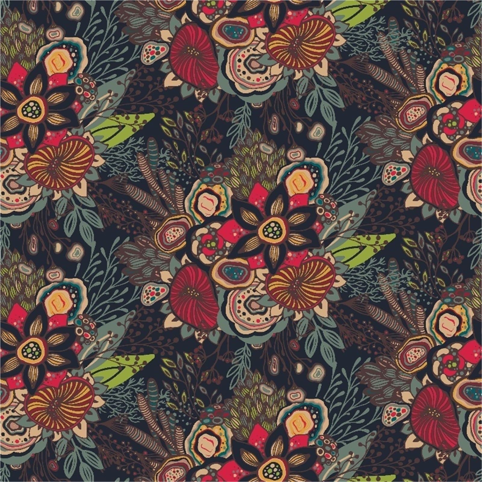 BTGYTTKL Self Adhesive Wallpaper Vintage Brown Bloom Wall Wrap Household Furnishing Renovation Surface Liner Lounge Layout(1049951960)