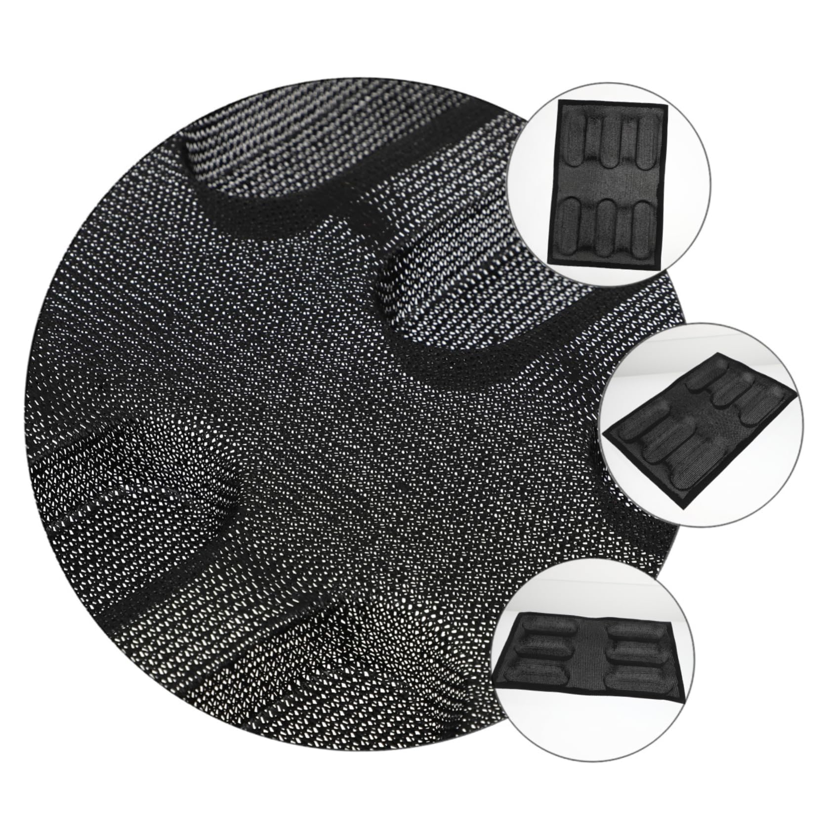 Alipis 2pièces Moule à Silicone Non-adhésif Outil De Boulangerie Respirant Pour Pâtisserie Et Cuisine Noir