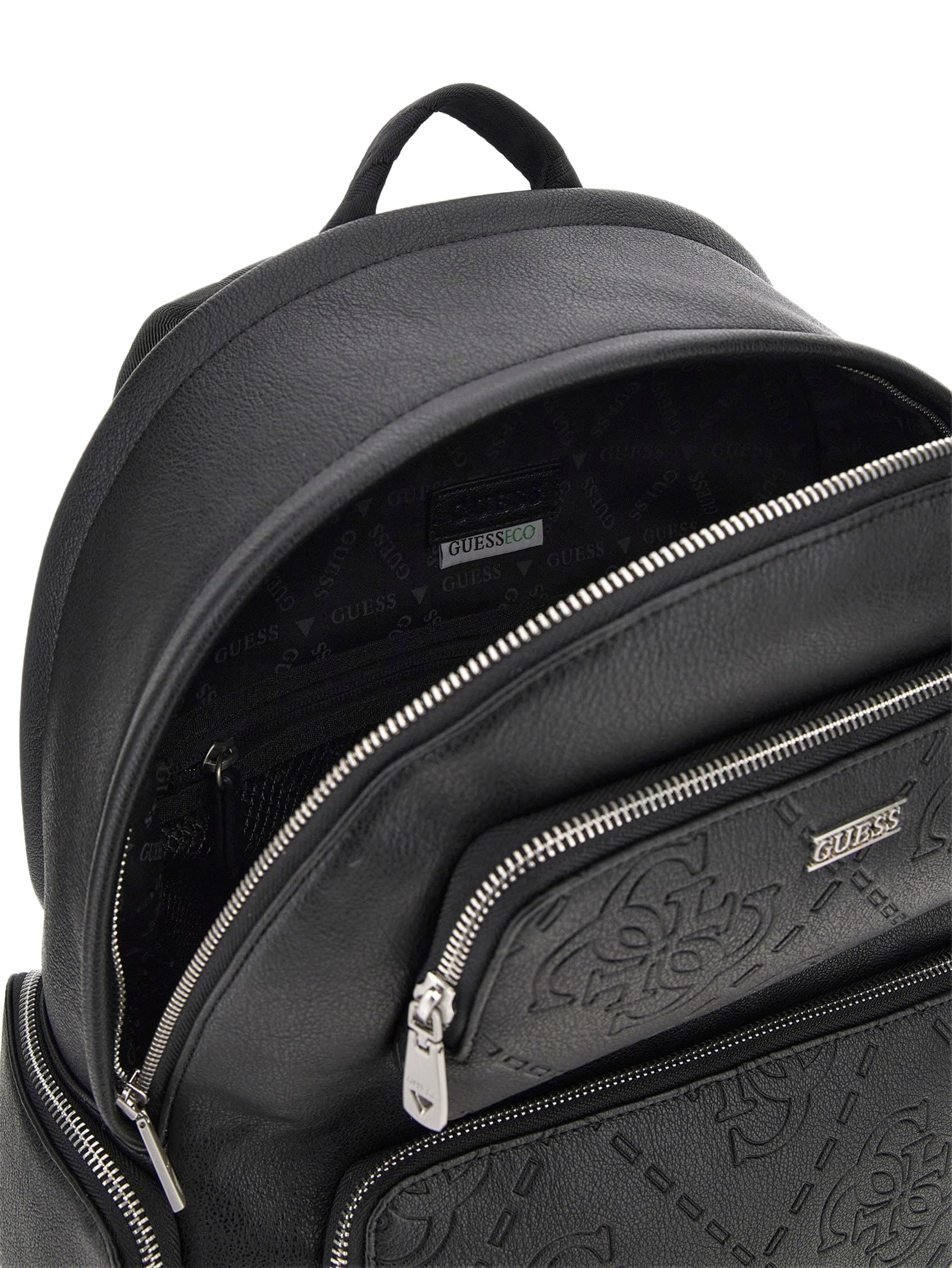GUESS zaino per il tempo libero Boston Backpack Black nero