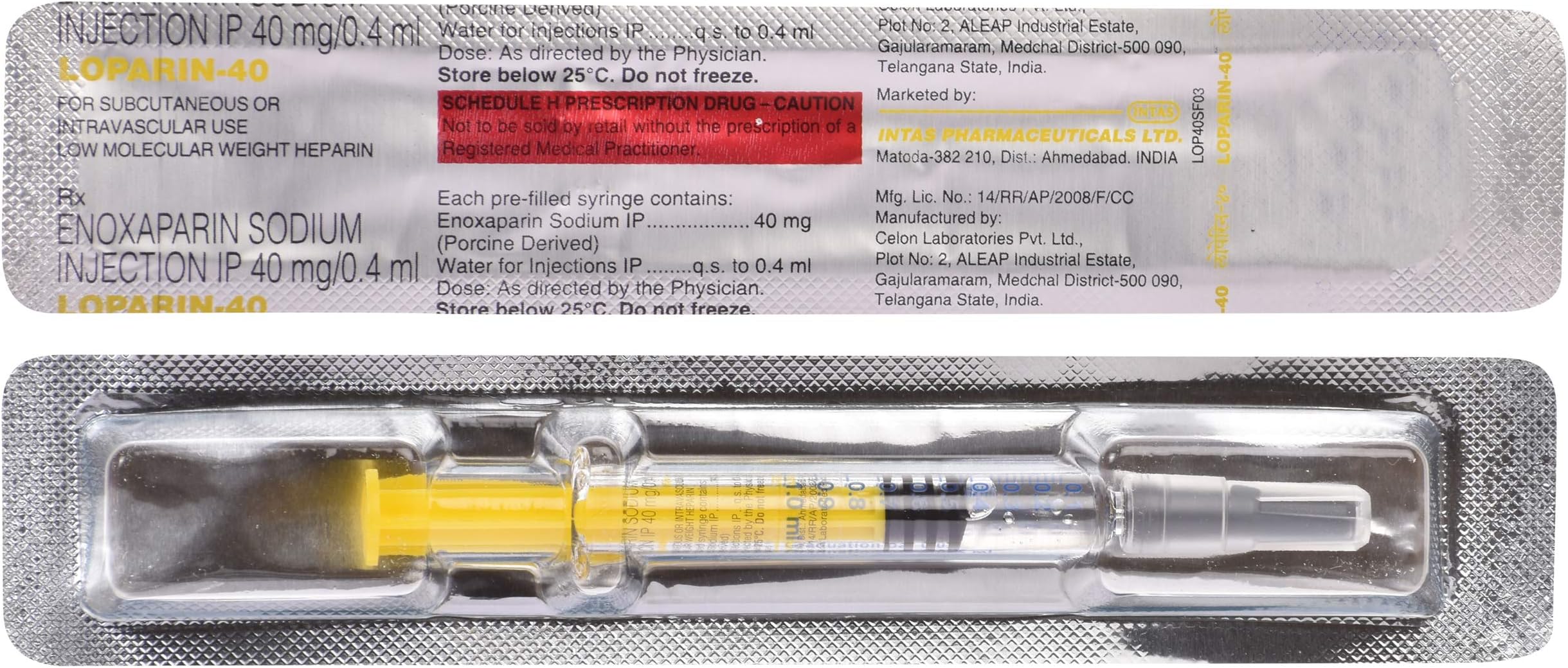 Loparin 40 mg Injection 0.4 ml