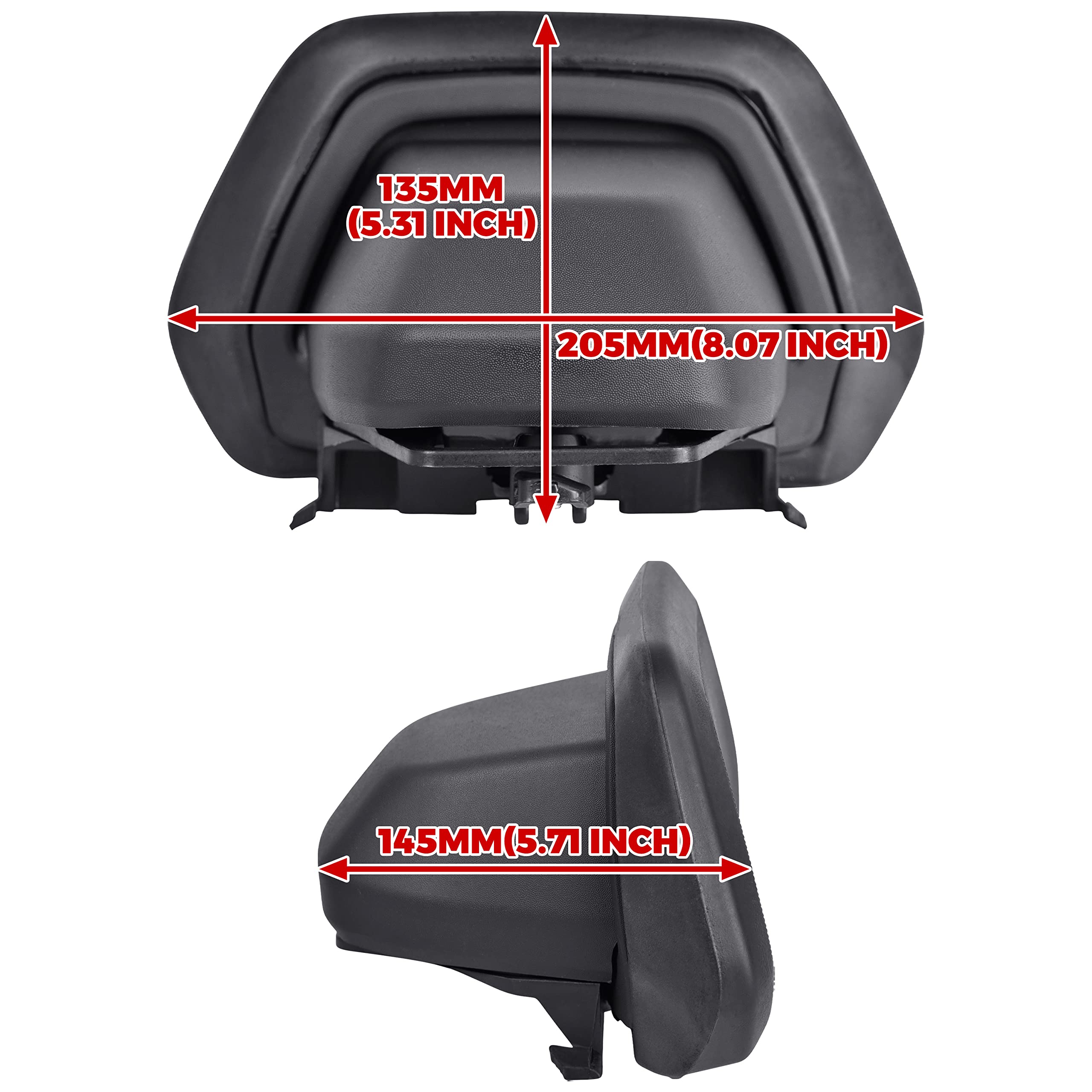 1Up Dossier conducteur pour Can-Am Ryker, SAUTVS Sport Kit de dossier conducteur pour Can Am Ryker 600 900 et Ryker Rally 2019-2022 (1 pièce, pièce de rechange #219400960)