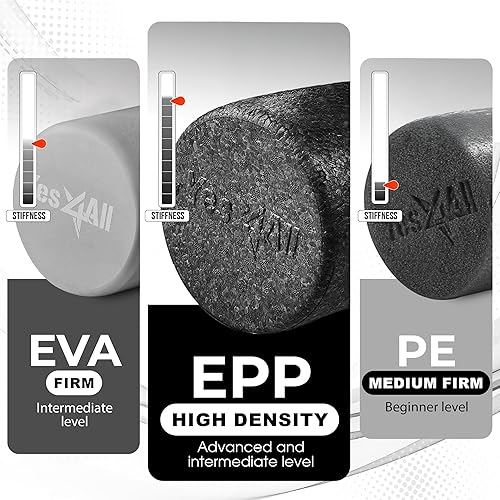 Miniatura 2 de Yes4All High-Density EPP Round Back Roller Foam, Exercise Foam Roller for Yoga, Pilates & Stretching - 12, 18, 24, 36 inch