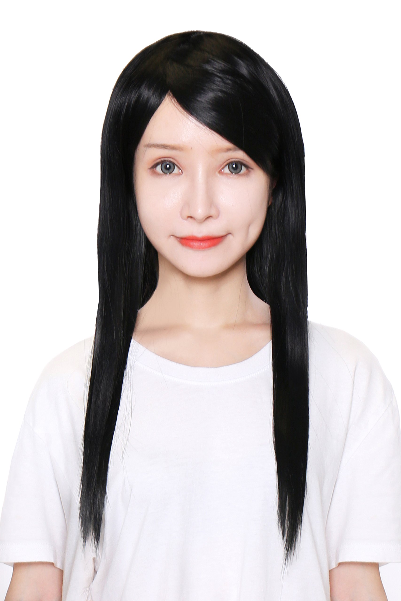 黒ロングウィッグ ウィッグ ウイッグ ロングウィッグ ウェーブ 巻き髪 自然