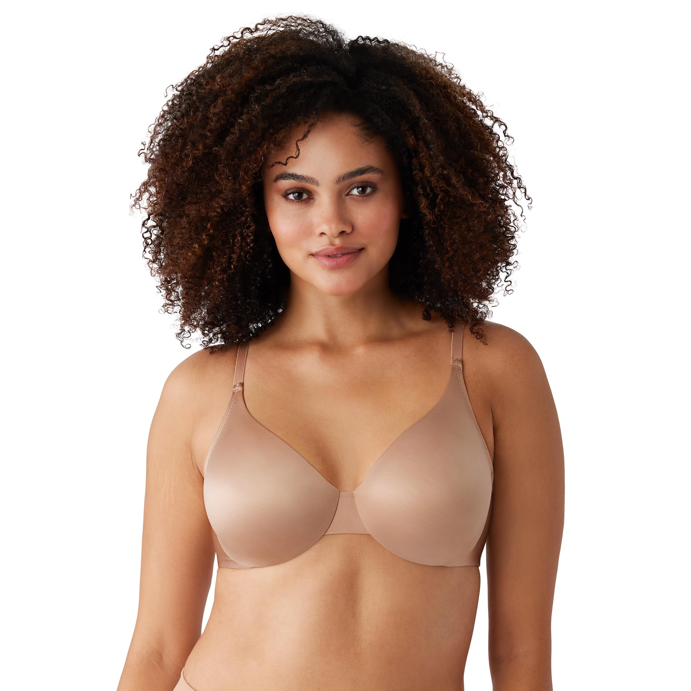 Wacoal Women's Inner Sheen Underwire Bra Full Coverage, Opaque, Roebuck, 34D