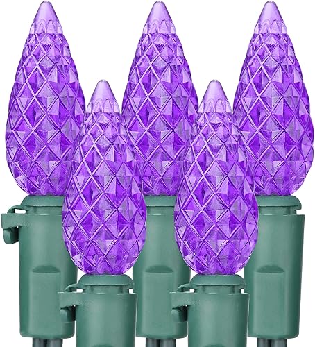 Miniatura 18 de Brizled - Luces facetadas conectables de 120 V con certificación UL, para interiores y exteriores, para decoración de árbol de Navidad, fiestas,