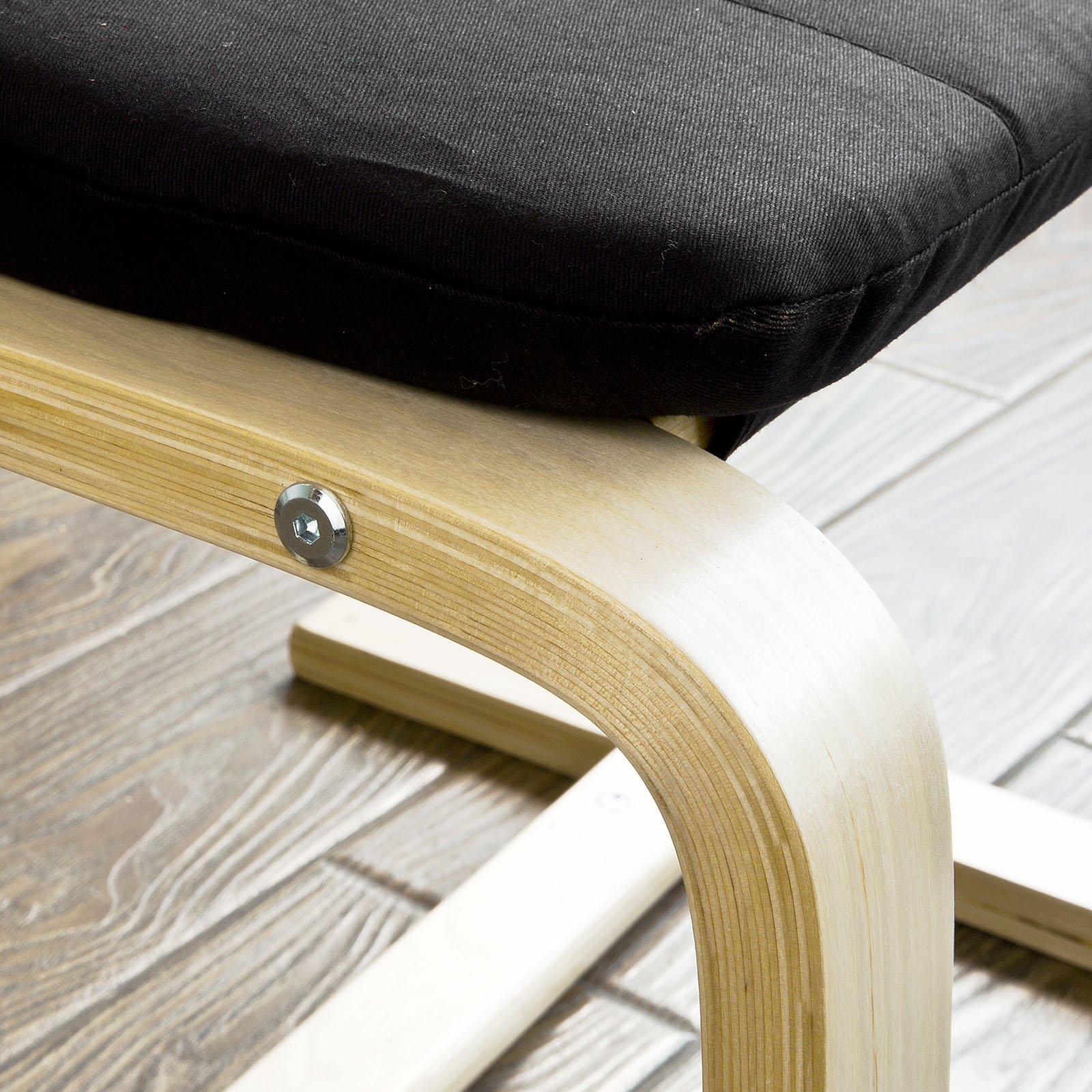 SoBuy FST38-SCH Repose-pieds pour fauteuil de relaxation Repose-pieds pour reposer les pieds Noir