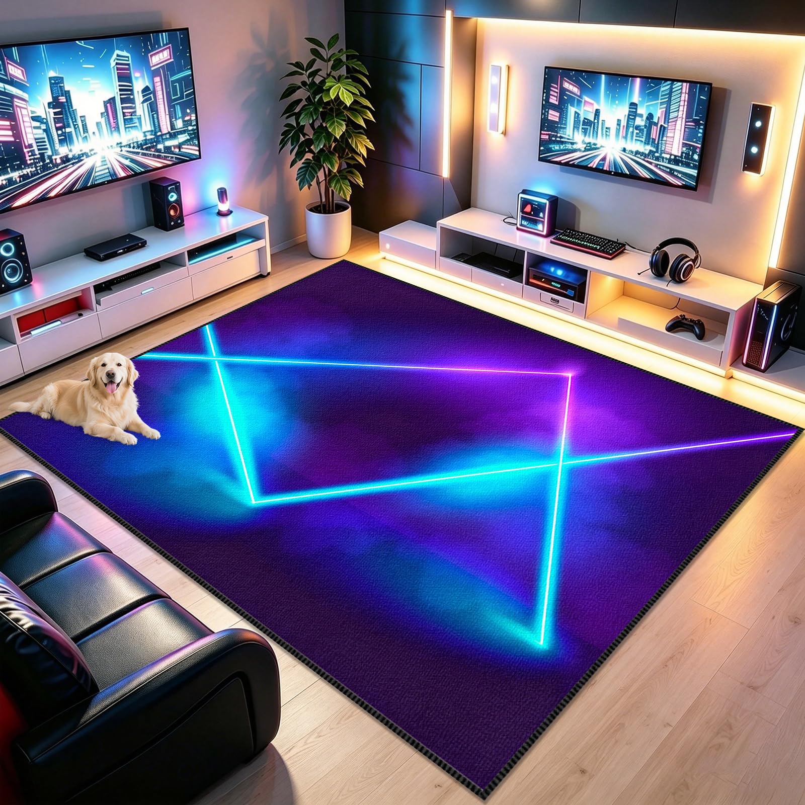 Tappetino per Sedia da Gaming per Parquet e Pavimenti Duri Tappeto per Sedia Gaming Tappeto Ufficio Salvapavimento Antiscivolo Tappeto per Sedia con Ruote Tappeto per Area di gioco 120 x 150cm