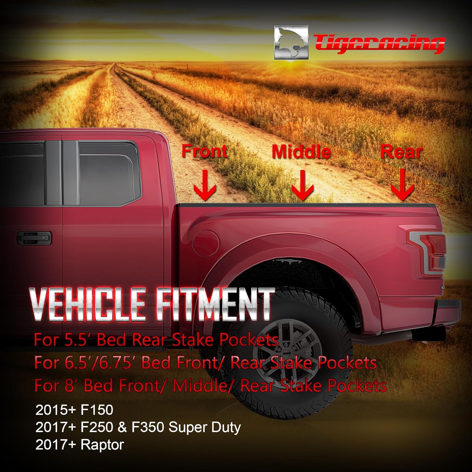 Tie Down Anchors Retractable Truck Bed Top Side D Ring Compatible with 2015-2026 F150 / 17-26 F250 & F350 Super Duty / 17-26 Raptor - 3000 LBS Capacity of 4 - Image 2