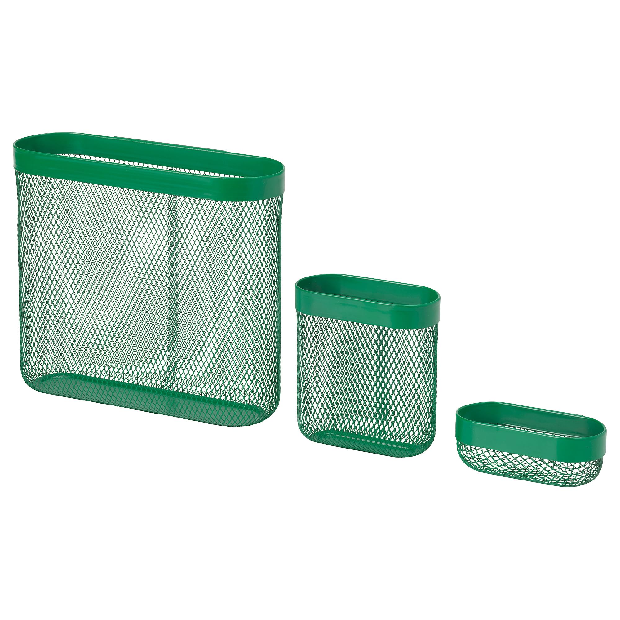 Panier de rangement SKÅDIS vert ProTuning lot de 3 pour bureau