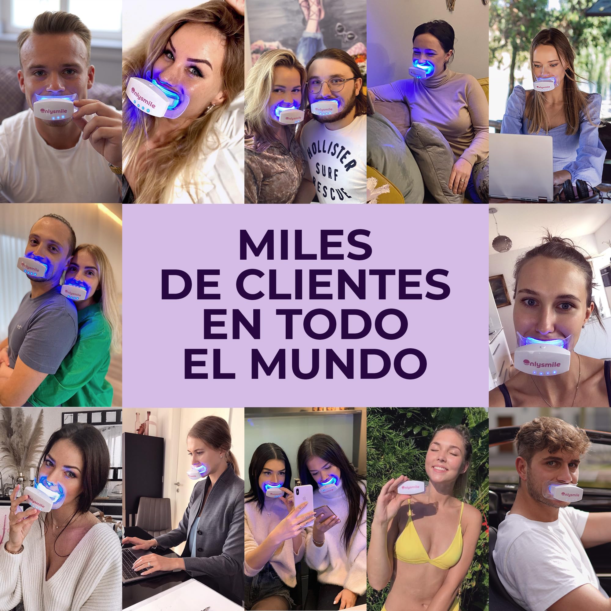 OnlySmile Pack de 2 Gel Blanqueador Dental Profesional– Producto Favorito 2024-2025 – Compatible con Férulas y LED – Blanqueamiento Dental: Dientes Blancos hasta 9 Tonos – Teeth Whitening Gel 80 ml