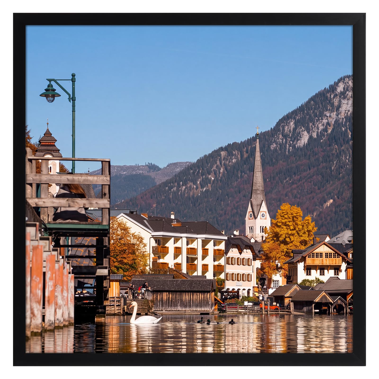Ditwis 30x30 Picture Frame Black, Classic Square Picture Frame 12x12 inch for Living Room, Bedroom and Office, Wall or Desk Display