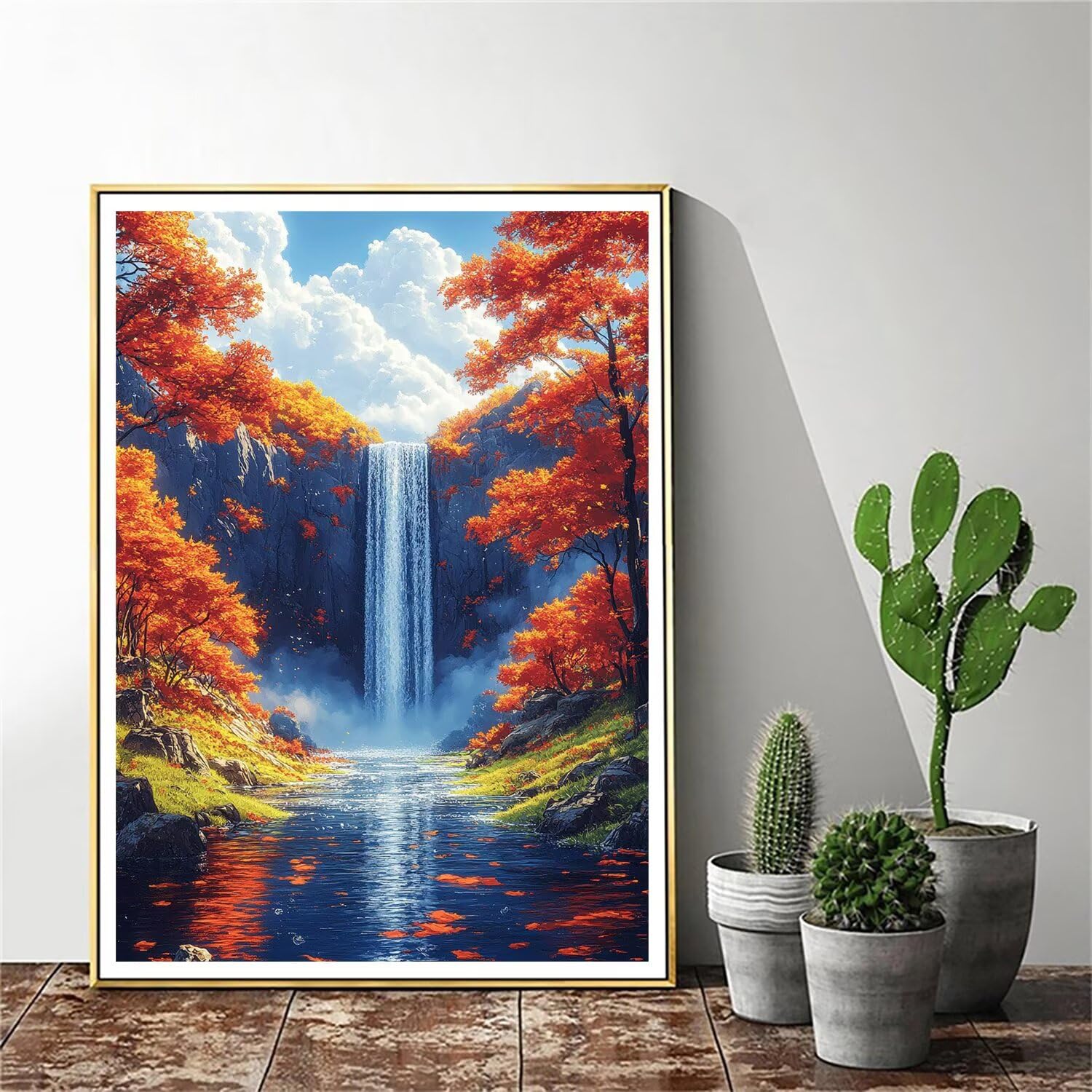 Pintar por Numeros Adultos pintar por numeros niños manualidades niños 10 años, DIY Pintar por Números de Pincel y Pintura acrílica Decoraciones para el Hogar Manualidades, sin Marco 60x80cm C-32