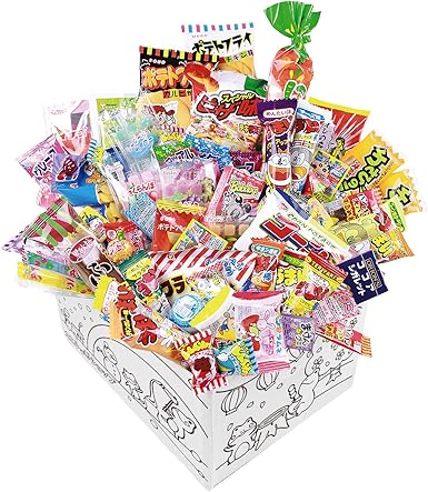 Amazon 駄菓子 詰め合わせ 80点 お菓子 ぬりえ ギフト プレゼント 誕生日 おかしセット カエルショップオリジナル ノーブランド品 駄菓子 通販