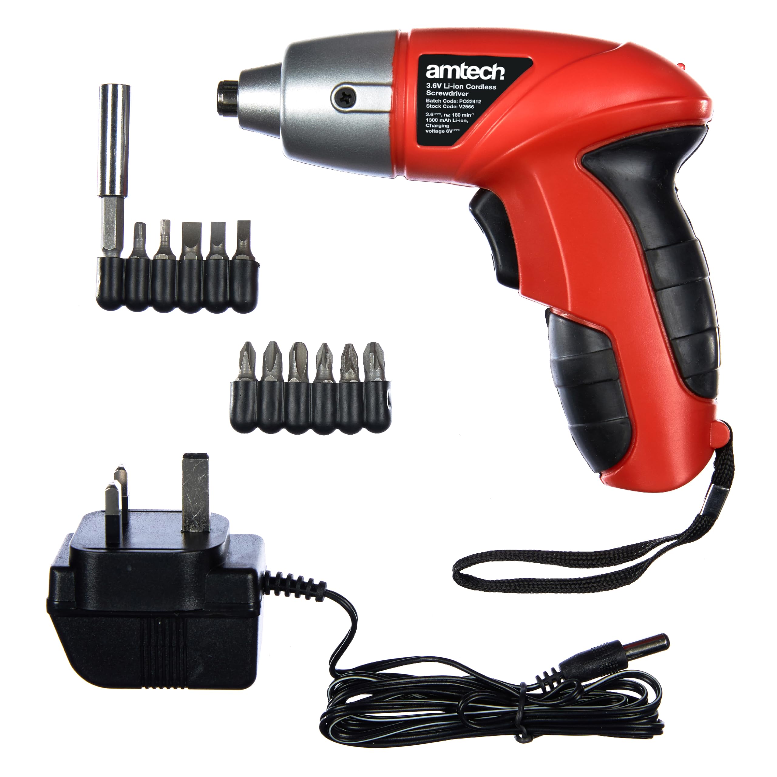 Tournevis sans fil Amtech avec batterie rechargeable pour bricolage