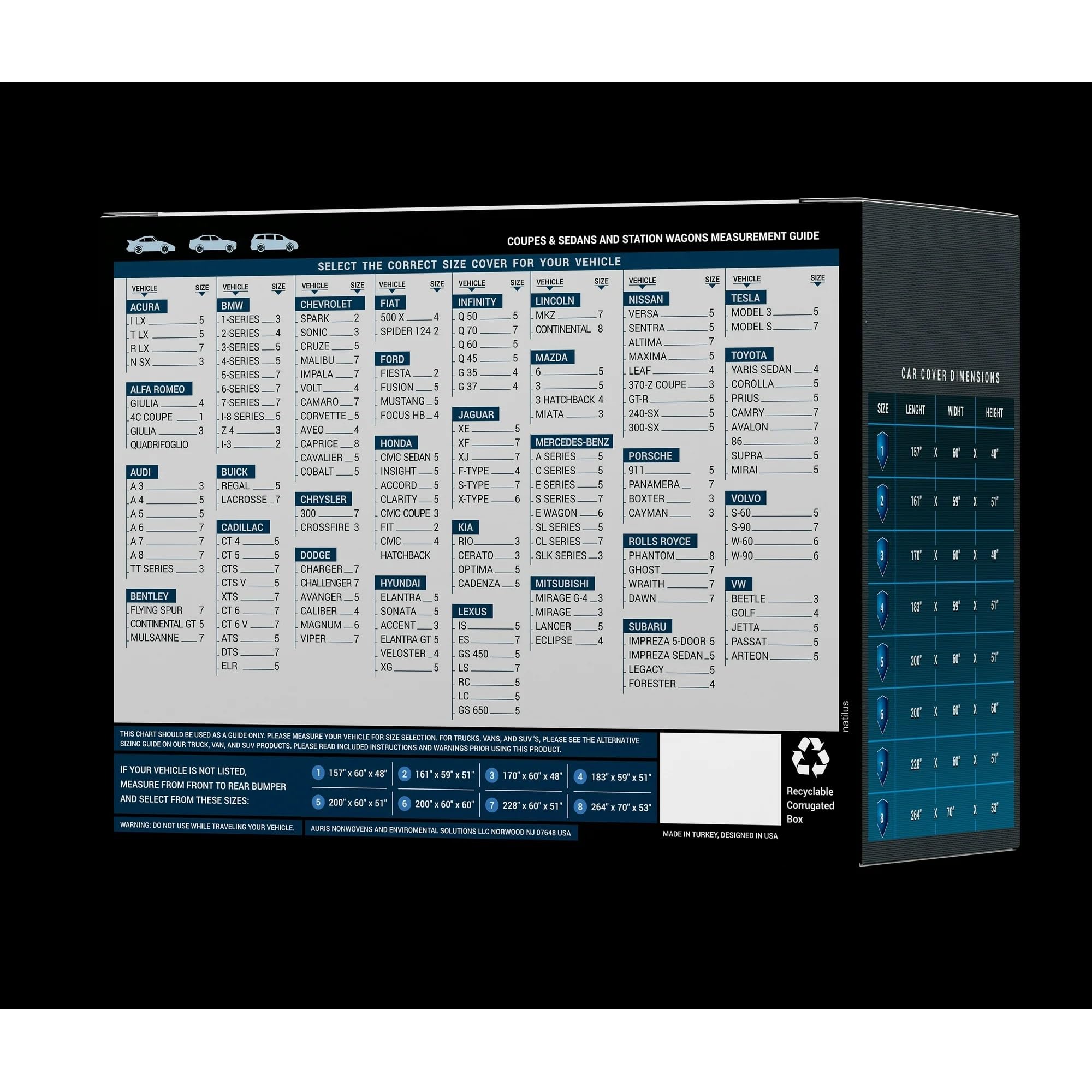 Miflon Car Cover Waterproof Outdoor and Indoor Protection Size 5 — view 2