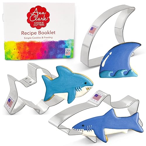 Ann Clark Cookie Cutters Shark 3-Pc. Cookie Cutter Set Made