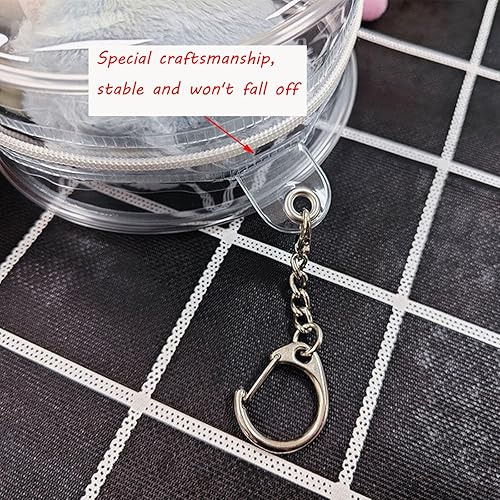 Miniatura 3 de Bolsa de exhibición redonda modelo con llavero de almacenamiento de figuras de PVC transparente, caja ciega para colgar, bolsa de exhibición para