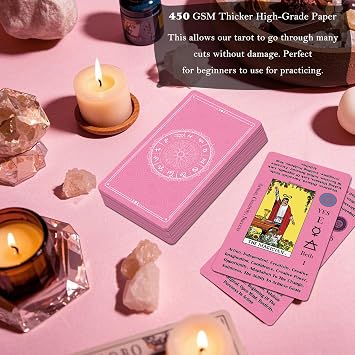 Smoostart Tarot Cards for Beginners with Meanings on Cards with Guide Book