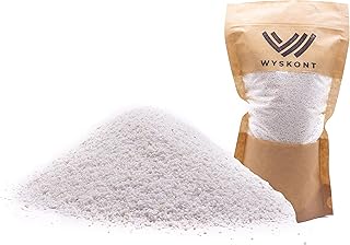 WYSKONT Arena de dolomita para acuario, 2 kg, sustrato natural y decoración, adecuada para biotipos de Malawi y Tanganica, segura para organismos vivos, grano blanco 1-1,5 mm