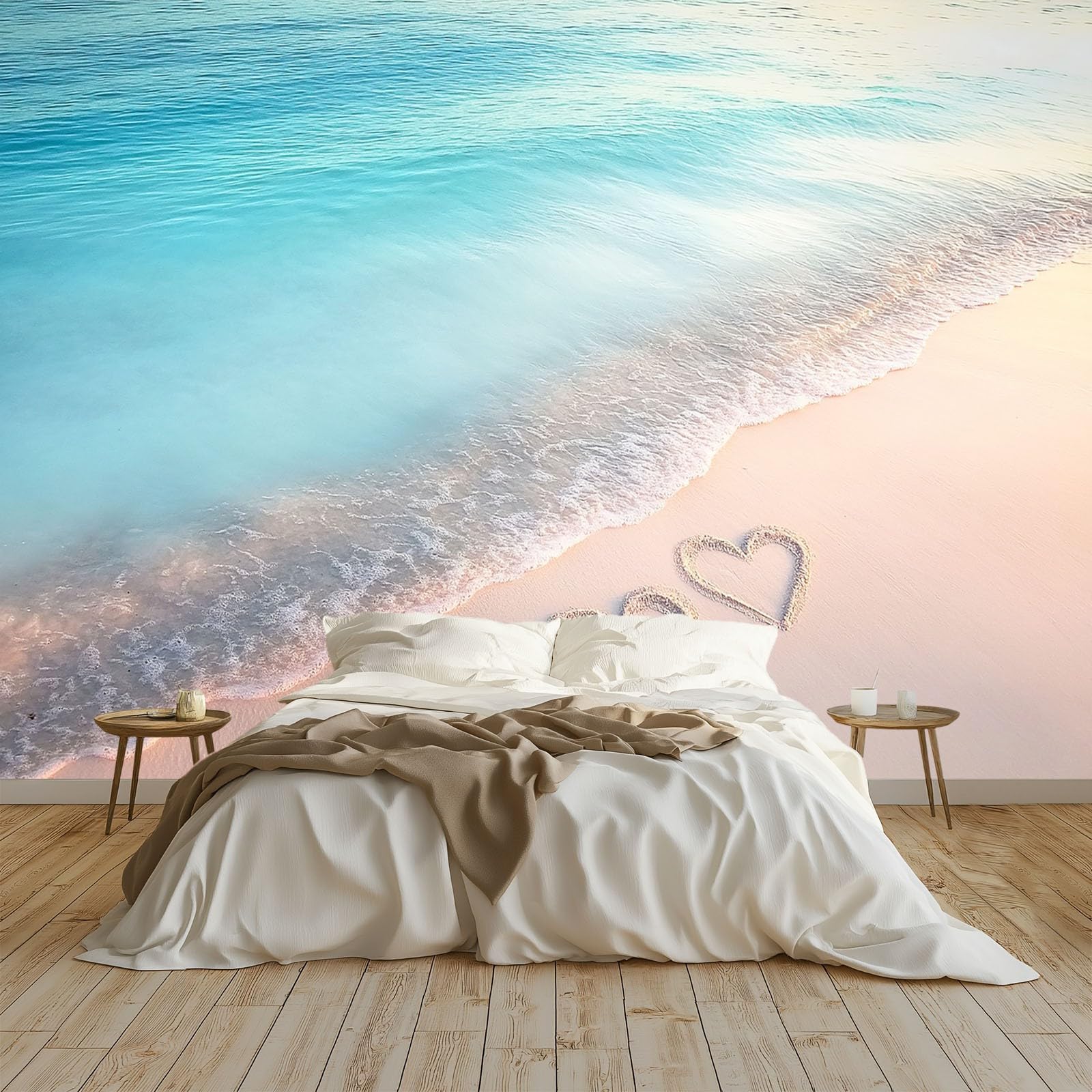 Papier peint intissé plage vue mer tapisserie photo salon 300x210