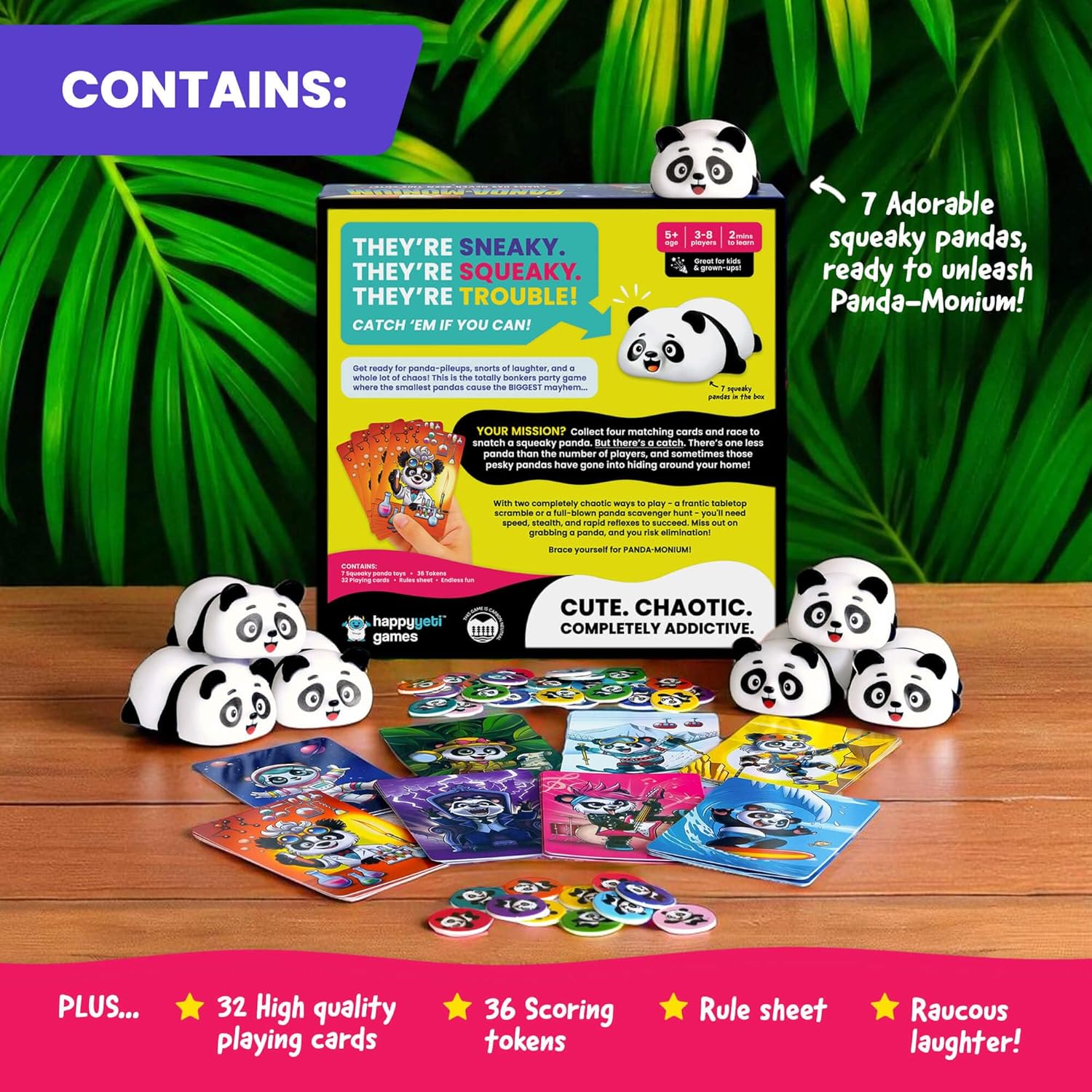 Pandamonium - Chaos Has Never Been This Cute! | The Hilarious Action-Packed Family Party Game for Kids, Teens and Adults | A Scavenger Hunt Card & Board Game for Ages 5+, 3-8 Players image 4 of 7 B0FFTHS6RL