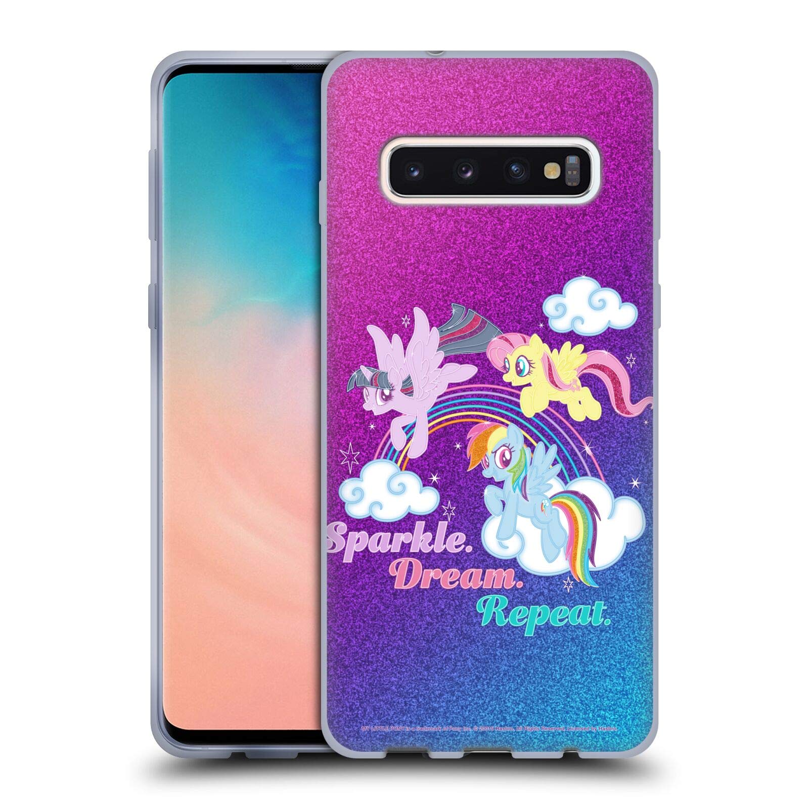 Head Case Designs Officially Licensed My Little Pony Sparkle Rainbow Vibes Soft Gel Case Compatible with Samsung Galaxy S10