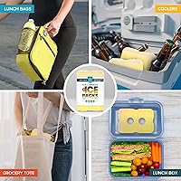 Vista 40 de Healthy Packers Cool Pack, Slim Long-Lasting Ice Packs - Great for Coolers or Lunch Box