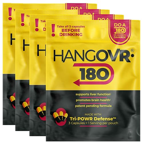 Hangovr180® - Take Tonight, Turn up Tomorrow! (4 Single Serve