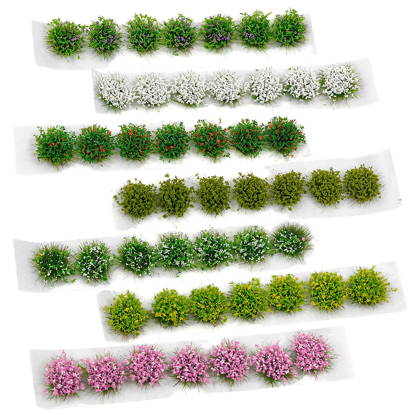 49PCS Miniature Flowers Cluster, Fairy Garden Accessories for Diorama