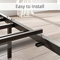 Vista 8 de LIKIMIO Queen Bed Frame, Storage Headboard with Charging Station, Solid and Stable, Noise Free, No Box Spring Needed, Easy Assembly