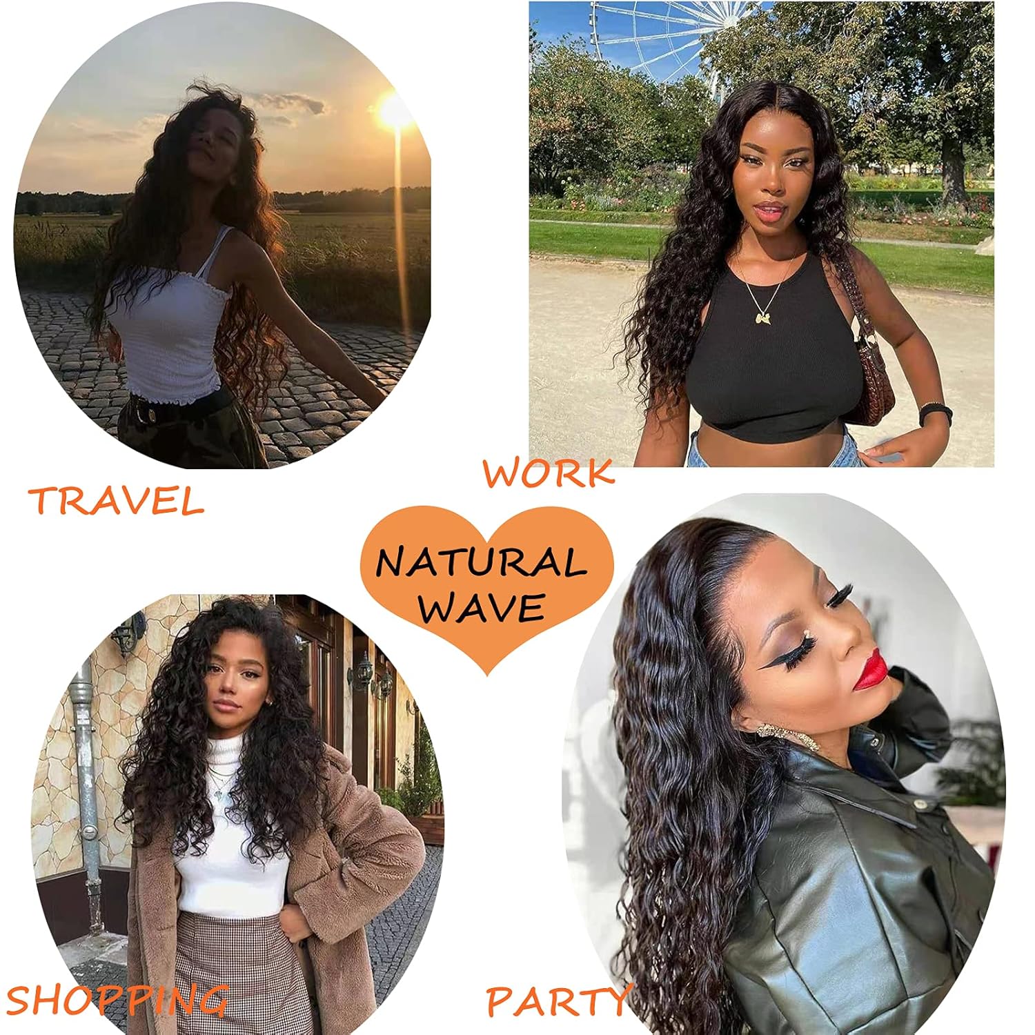 Kapelli Hair 13x4 Lace Frontal Closure Water Wave Regular HD Lace, 200% Density, 100% Brazilian Virgin Human Hair Ear to Ear HD Lace Frontal Pre Plucked with Baby Hair Natural Black Color 18 Inch