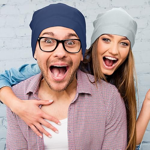 Miniatura 6 de SATINIOR 6 gorros de dormir con forro de satén para dormir con calavera, gorro de noche para cabello rizado, para mujeres y niñas