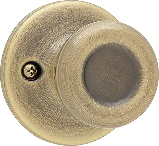 Kwikset Tylo Dummy Door Knob, Single Sided Handle for Closets, French Double Doors, and