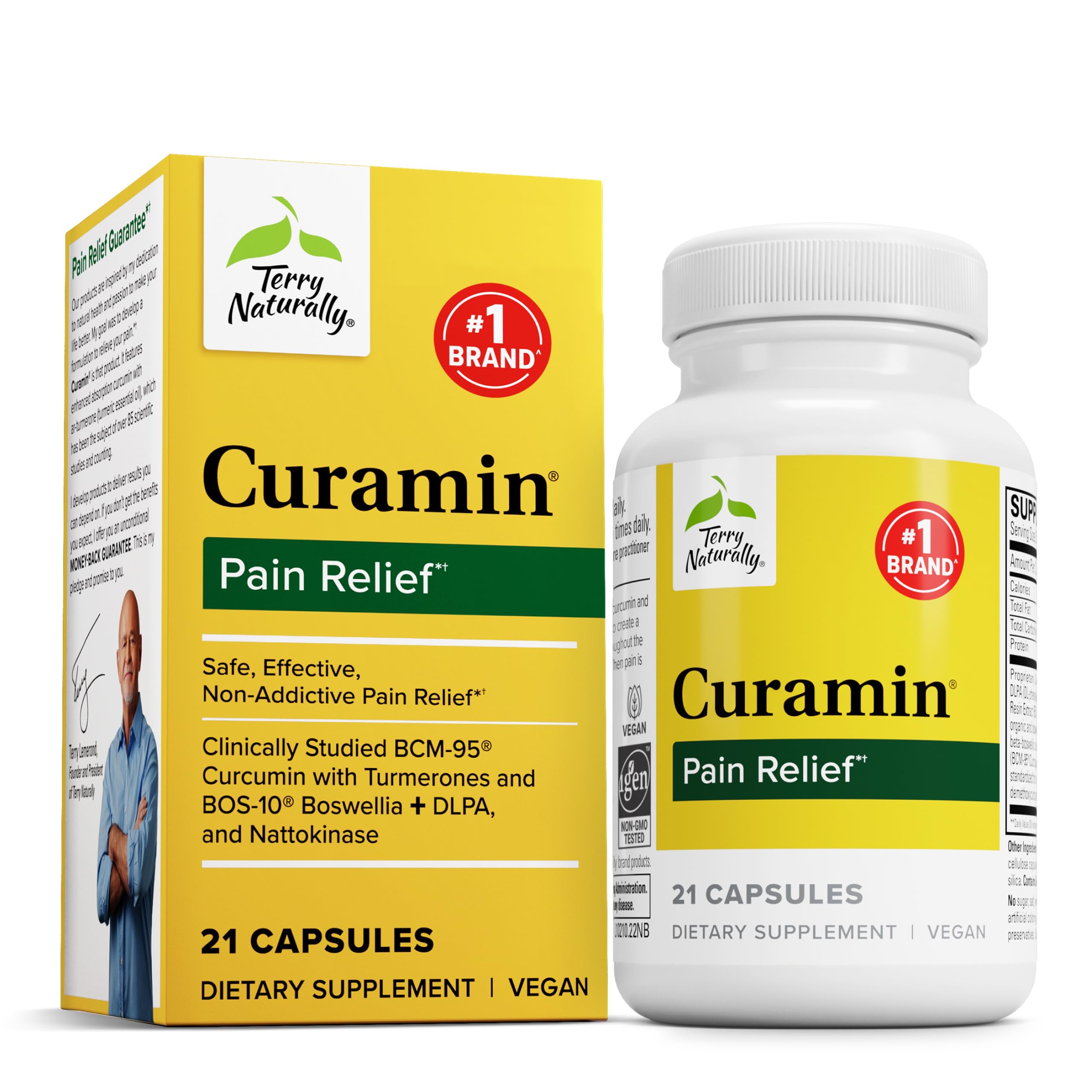 Terry Naturally Curamin - Muscle Soreness & Pain Relief - 21 Count Pack of 1 21 Count (Pack of 1)