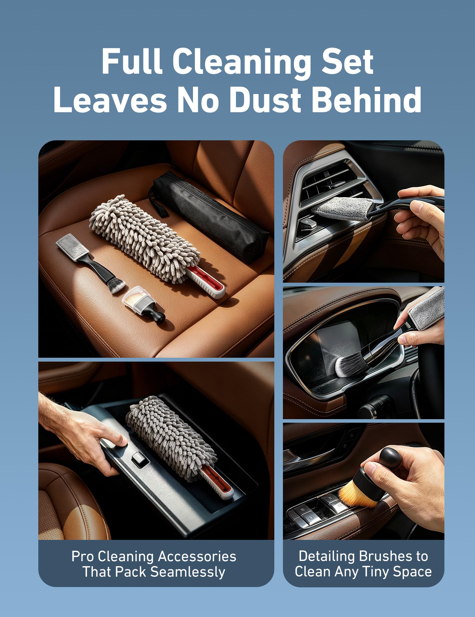AstroAI Car Duster Kit - Microfiber Cleaning -5 AstroAI Car Duster Kit - Microfiber Cleaning -5